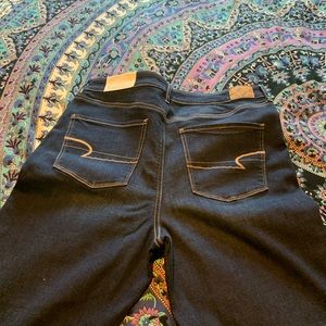 AE flare dark denim jeans